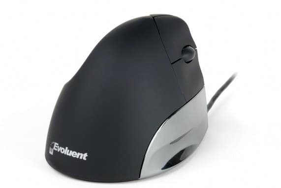 BakkerElkhuizen Evoluent Standard Vertical Wired Right-Handed Mouse - Black