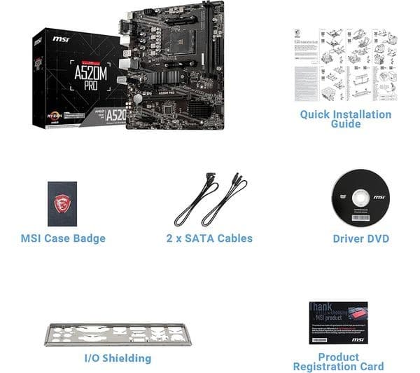 MSI PRIME A520M Pro AM4 Motherboard - Image 4