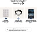 Oura Ring 4 Smart Ring - Black, Size 8 thumbnail 3