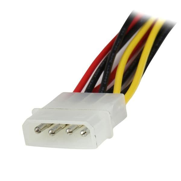 StarTech.com 12in (30cm) LP4 to 2x Latching SATA Power Y Cable Splitter Adapter - 4 Pin LP4 to Dual SATA - Image 2