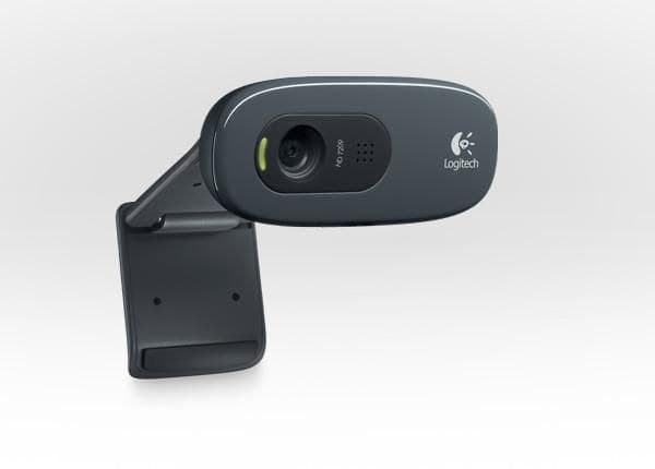 Logitech C270 HD Webcam 720p - Black
