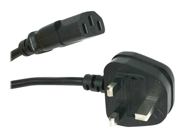 StarTech BS13U-1M UK Power Cable 1m BS 1363 to IEC C13 10A 250V Black - Image 6