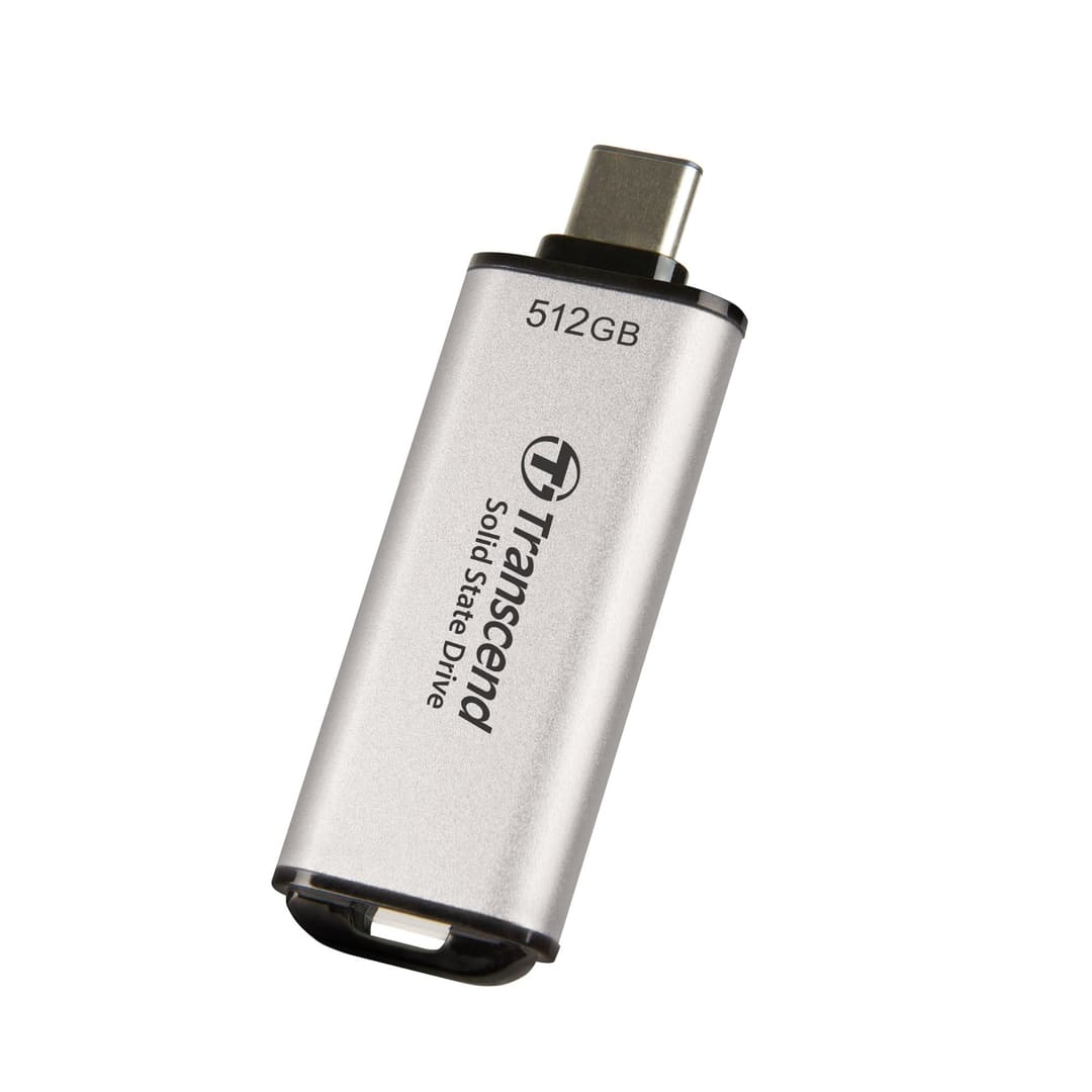 Transcend ESD300 Portable SSD USB Type-C 512GB - Silver - Image 4