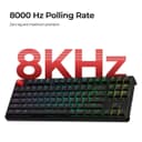 Keychron C3 Pro 8K QMK Wired Mechanical Gaming Keyboard - 88-Key TKL UK Layout, Hot-Swappable Super Brown Switch - Carbon Black thumbnail 2