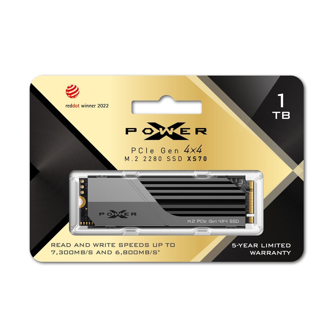 1TB Silicon Power XS70 PCIe Gen 4x4 M.2 2280 Internal SSD With Aluminum Alloy Heatsink - Image 4