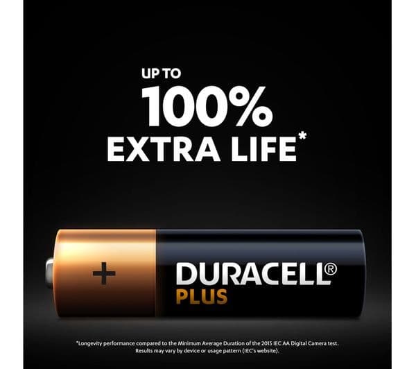 DURACELL Plus AA Alkaline Batteries - Pack of 4 - Image 3