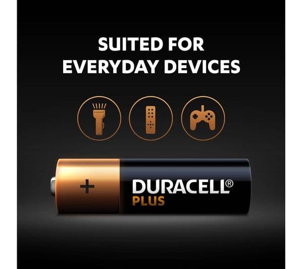 DURACELL Plus AA Alkaline Batteries - Pack of 4 - Image 4
