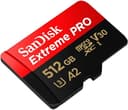 SanDisk Extreme PRO 512GB microSDXC UHS-I Memory Card (200MB/s, A2, U3, V30, Class 10) + SD Adapter thumbnail 2