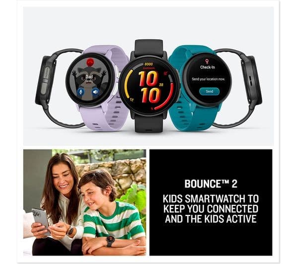 Garmin Bounce 2 43mm Kids Smart Watch GPS LTE Calling Messaging AMOLED 4GB 5 ATM - Slate Grey - Image 6