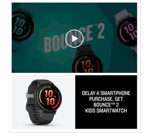 Garmin Bounce 2 43mm Kids Smart Watch GPS LTE Calling Messaging AMOLED 4GB 5 ATM - Slate Grey - Image 7