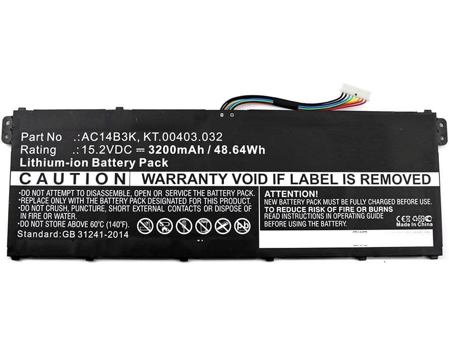 CoreParts MBXAC-BA0043 Laptop Battery for Acer - 15.2V 3200mAh 48.64Wh Li-ion