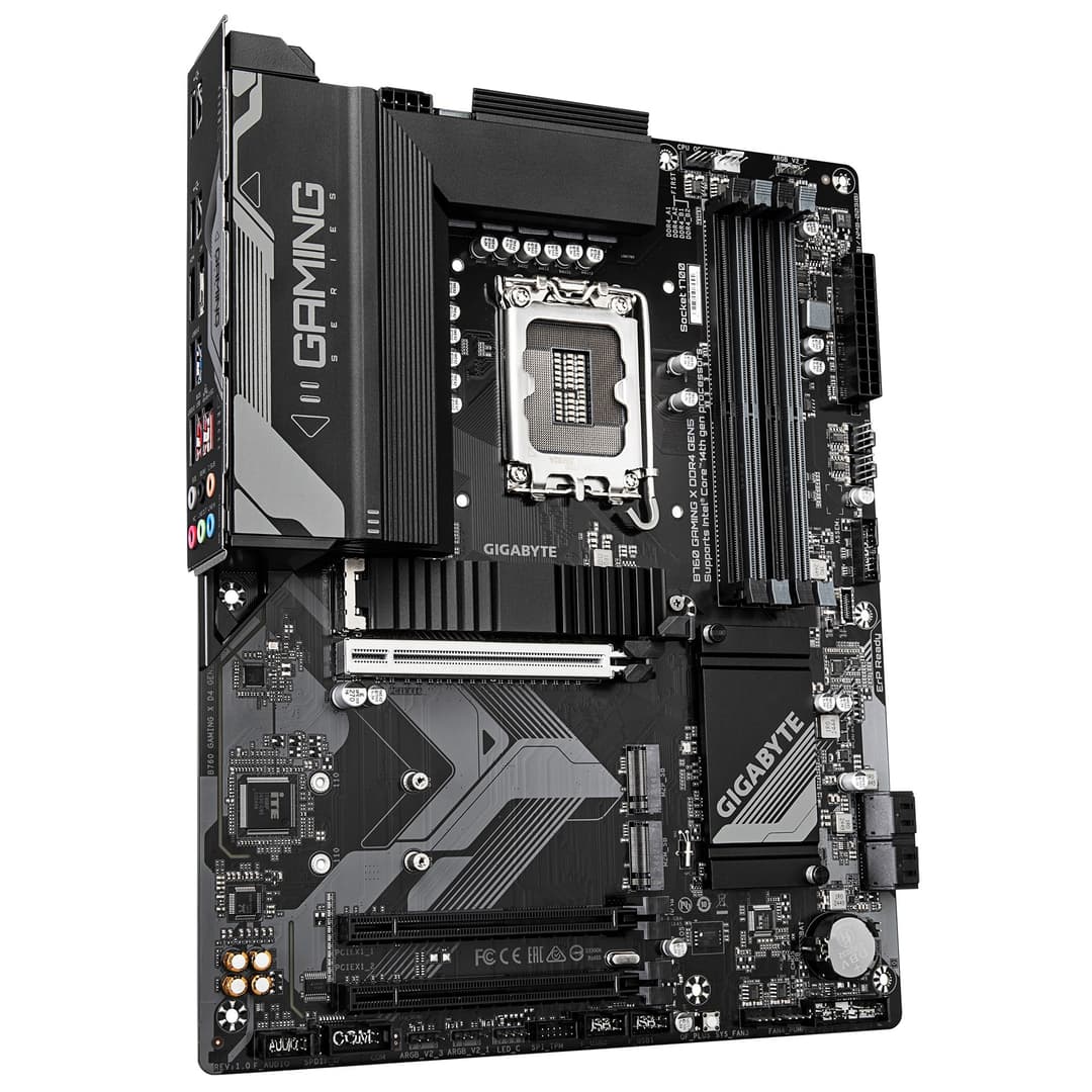 GIGABYTE B760 GAMING X DDR4 GEN5 ATX Motherboard - Intel LGA1700 Socket, Intel B760 Chipset, Supports 14th Gen. Intel Core CPUs, 8+1+1 phases VRM, up to 5333MHz DDR4 (OC), PCIe 5.0 x16, 3xPCIe 4.0 M.2, 2.5GbE LAN, USB 3.2 Gen 2 - Image 3