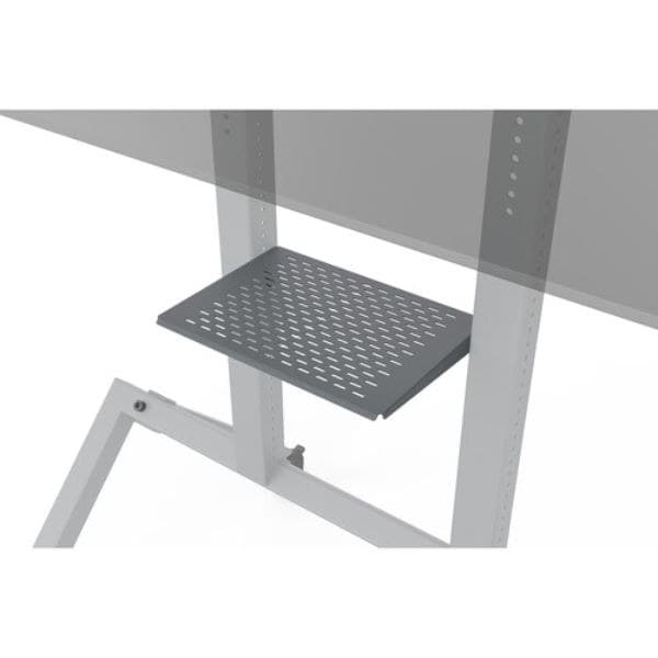 Heckler Control Shelf for Heckler AV Cart (H709-BG) - Adjustable VESA 25/50/75/100 Mounting Shelf - Steel - Black Gray - Image 3