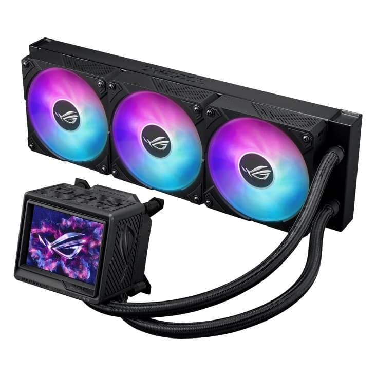 ASUS ROG Ryujin III 360 ARGB Extreme All-In-One Liquid CPU Cooler with 3.5" LCD - Black - 90RC0131-M0EAY0 - Image 2