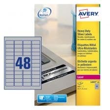 Avery L6009-20 Resistant Labels 20 sheets - 48 Labels per Sheet - Image 1
