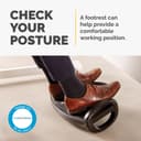 Fellowes Foot Rest Under Desk - Smart Suites Foot Support Ergonomic Foot Rest - Foot Rest Stool for Office & Home - Black thumbnail 2