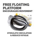 Fellowes Foot Rest Under Desk - Smart Suites Foot Support Ergonomic Foot Rest - Foot Rest Stool for Office & Home - Black thumbnail 4