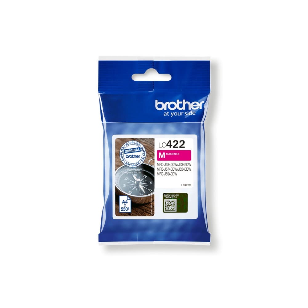 Brother LC422 Original Ink Cartridge 550 Pages - Magenta - Image 2