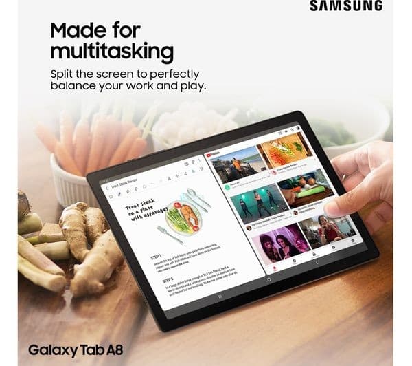 Samsung Galaxy Tab A8 10.5 Inch 4G LTE 32GB 3GB RAM Android Tablet - Graphite (SM-X205) - Image 2