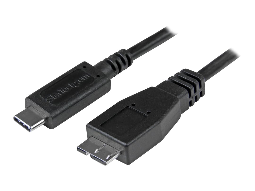 StarTech USB-C to Micro-USB Cable 0.5m Black - Image 1