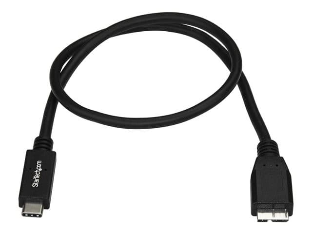 StarTech USB-C to Micro-USB Cable 0.5m Black - Image 2