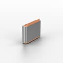 Lindy USB Type C Port Blockers (Without Key) - Pack of 10, Orange thumbnail 3