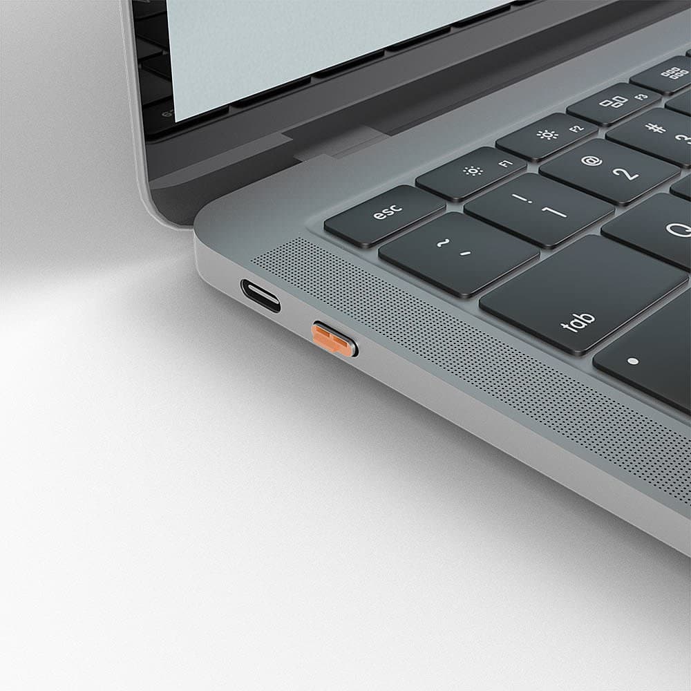 Lindy USB Type C Port Blockers (Without Key) - Pack of 10, Orange - Image 4
