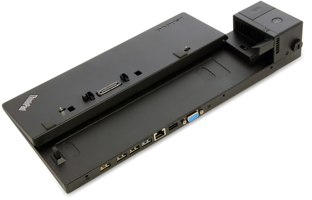 Lenovo ThinkPad Basic Dock 65W Docking Station with AC Adapter - USB 3.0, USB 2.0, Ethernet, VGA - Black - 40A00065EU - Image 3