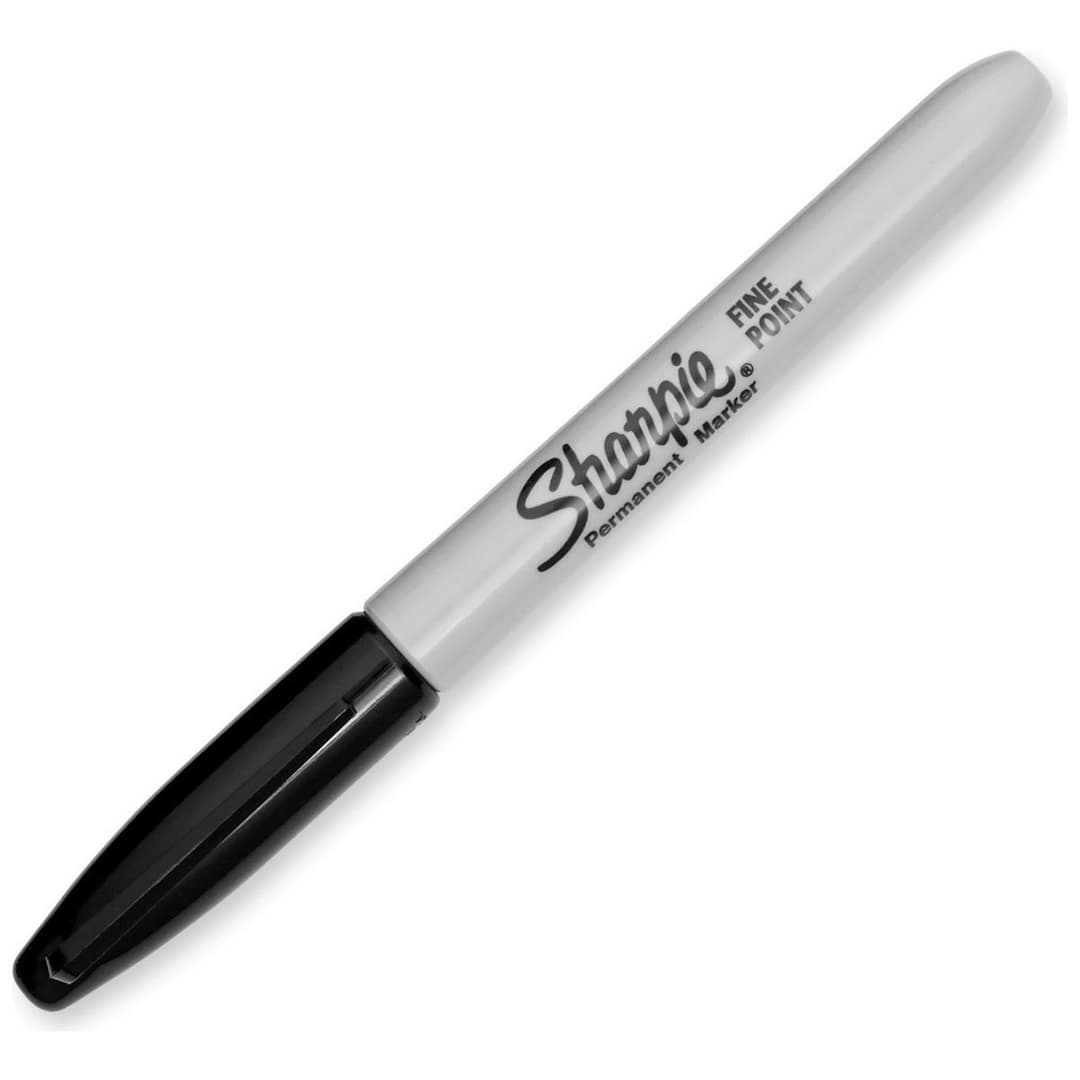 Sharpie Fine Tip Black Permanent Markers - 5 Pack - Image 2