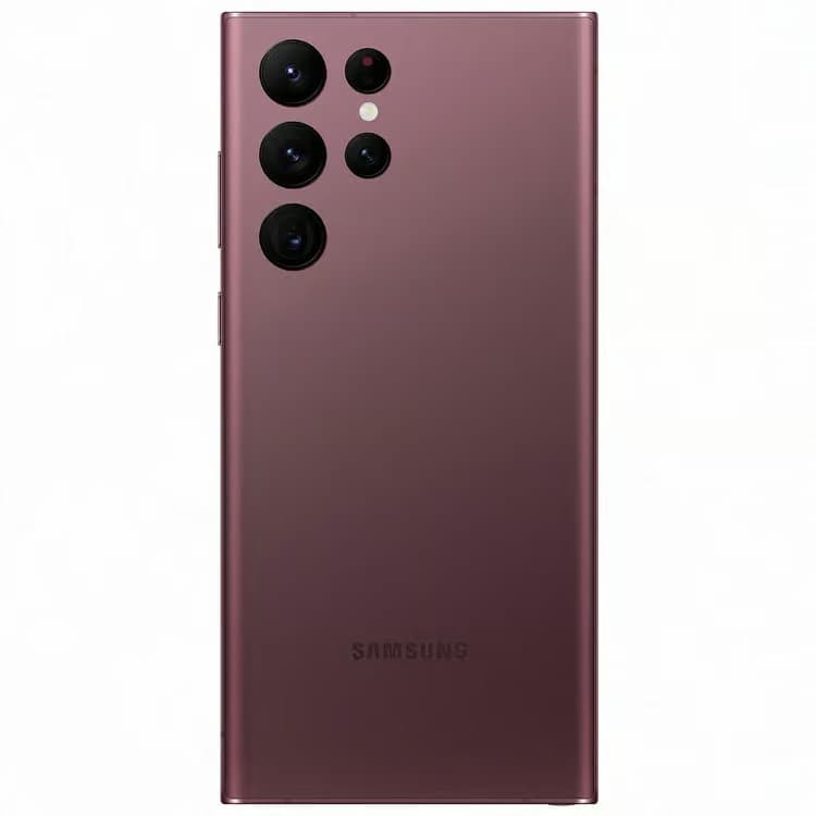 Samsung Galaxy S22 Ultra 5G 128GB 8GB RAM Smartphone - Burgundy - Image 2