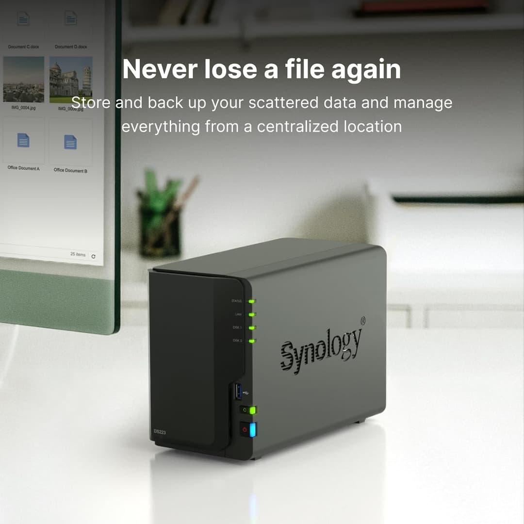 Synology DiskStation DS223 2-Bay NAS Enclosure (2GB RAM, Diskless) - Image 2