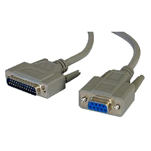 Serial RS232 9 Pin Female to 25 Pin Male Cable - 10m - Image 1