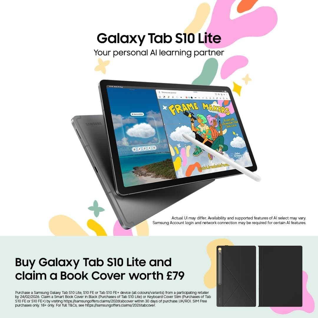 Samsung Galaxy Tab S10 Lite 128GB WiFi Only Tablet 10.9 Inch Display - Coral Red - Image 2