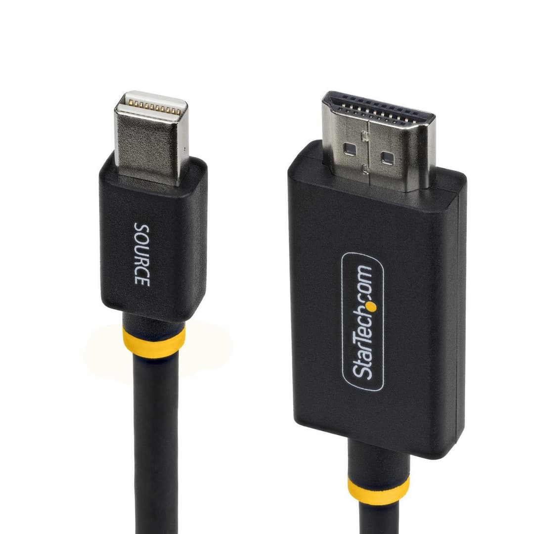 1m (3ft) Mini DisplayPort to HDMI Adapter Cable, 4K 60Hz with HBR3/HDCP 2.3/DPCP, MDP to HDMI 2.0, Active Video Converter (1M-MDP-HDMI2-4K60) - Image 1