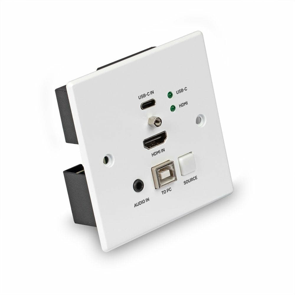 Lindy 150m Cat.6 HDMI 4K60 & Type C HDBaseT UK Wall Plate KVM Extender, Transmitter - Image 1