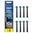 Oral-B Pro Cross Action Toothbrush Heads Black - 8 Pack thumbnail 1