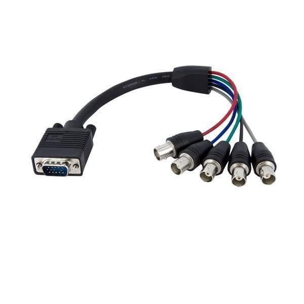 StarTech.com VGABNCMF1 0.3m VGA to 5 BNC RGBHV Monitor Cable (M/F)