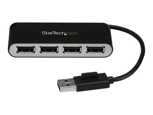 StarTech ST4200MINI2 4 Port USB 2.0 Hub Bus Powered Black - Image 1