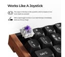 Keychron K2 HE Special Edition 75% Wireless Mechanical Keyboard UK ISO Layout Black thumbnail 4