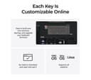 Keychron K2 HE Special Edition 75% Wireless Mechanical Keyboard UK ISO Layout Black thumbnail 6