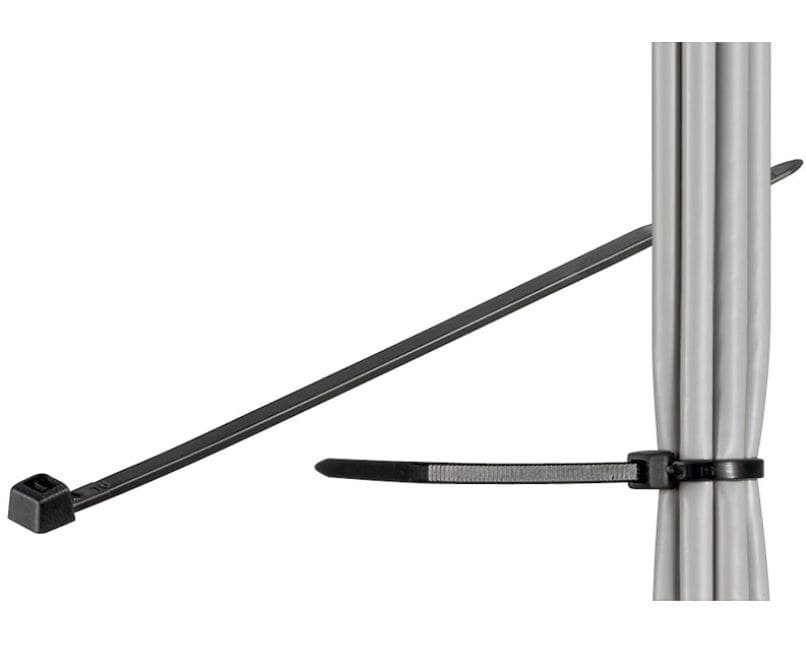 Cable tie 100pcs Black 203mm
