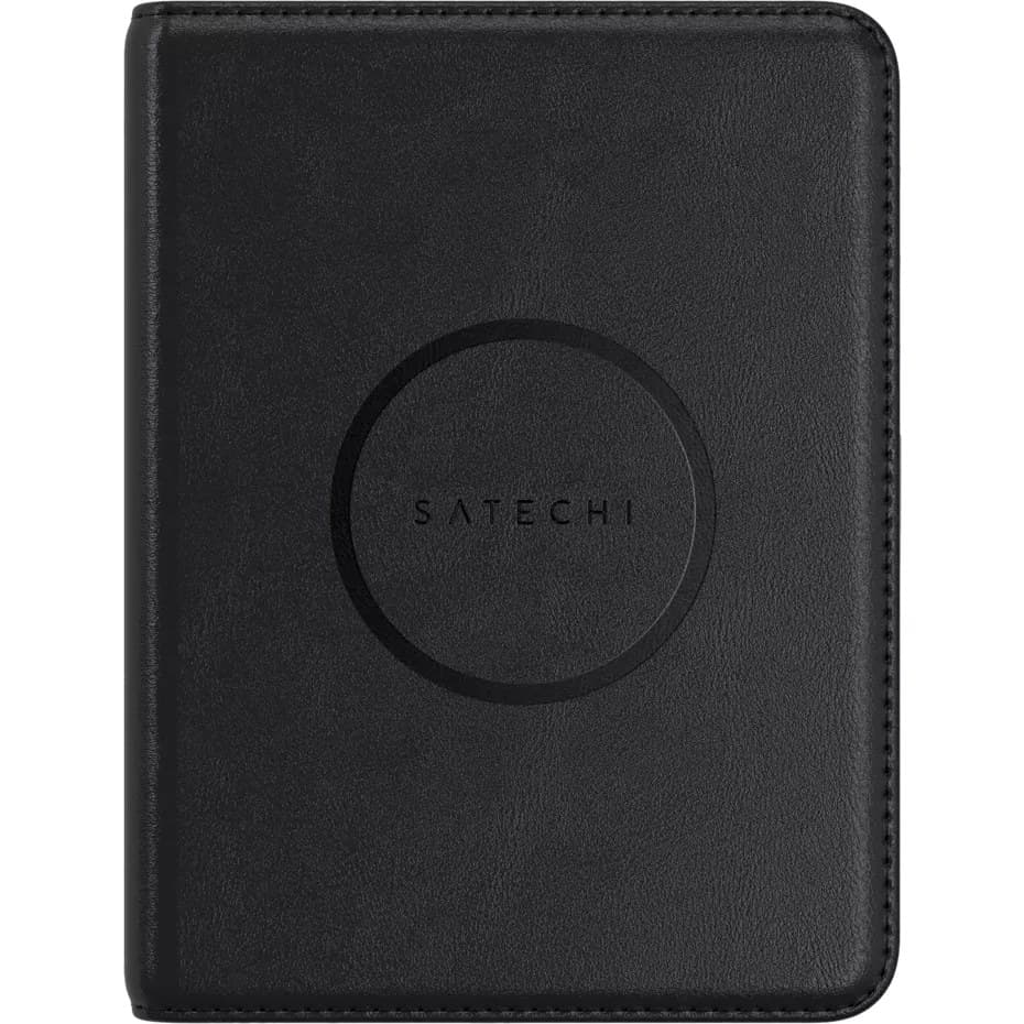 Satechi Vegan-Leather FindAll Passport Cover with Find My - Black | Verizon - Image 1