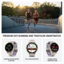 Garmin Forerunner 970 47mm Premium GPS Running & Triathlon Smartwatch AMOLED Sapphire - Soft Gold thumbnail 2