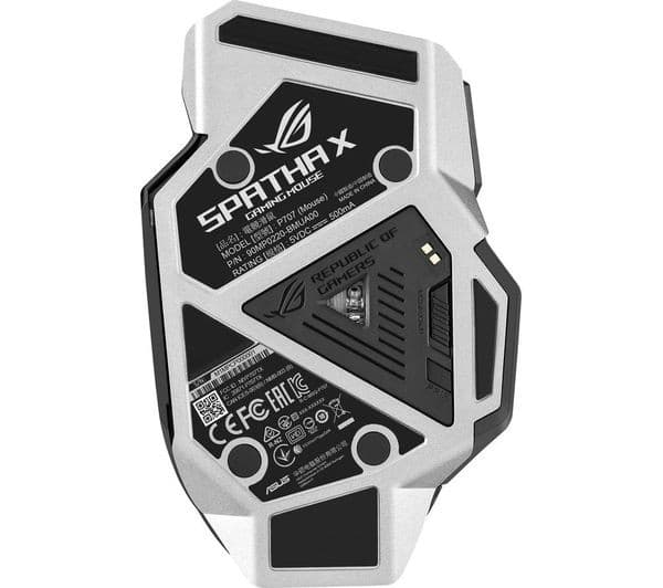 ASUS ROG Spatha X RGB Wireless Optical Gaming Mouse - 19000 DPI, 12 Programmable Buttons, Charging Dock - Image 4