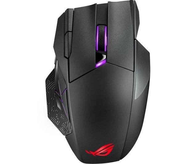 ASUS ROG Spatha X RGB Wireless Optical Gaming Mouse - 19000 DPI, 12 Programmable Buttons, Charging Dock - Image 5