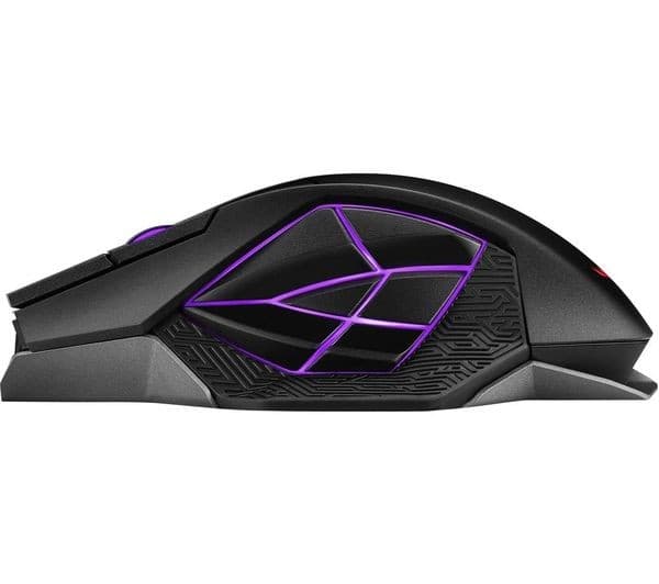 ASUS ROG Spatha X RGB Wireless Optical Gaming Mouse - 19000 DPI, 12 Programmable Buttons, Charging Dock - Image 7