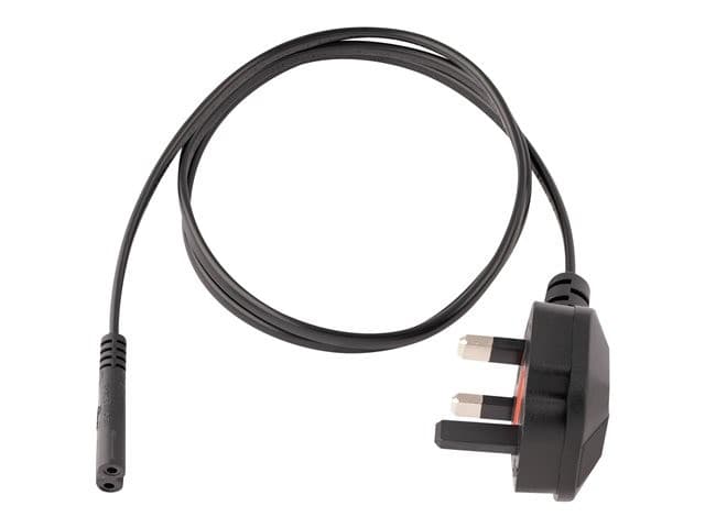 StarTech.com PXTNB2SUK1M UK Laptop Power Cable BS 1363 to C7 Figure of 8 1m Black - Image 2