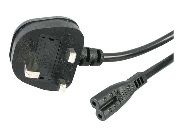 StarTech.com PXTNB2SUK1M UK Laptop Power Cable BS 1363 to C7 Figure of 8 1m Black - Image 3