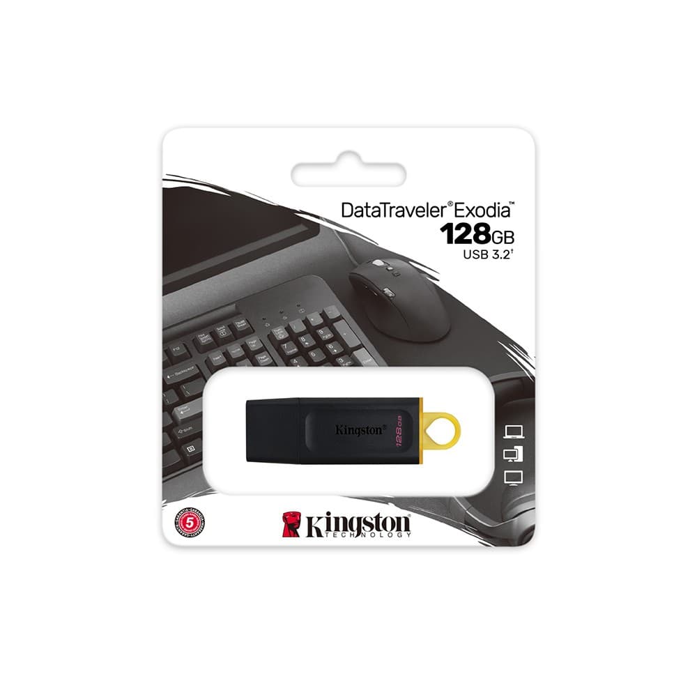 Kingston Technology DataTraveler Exodia 128GB USB 3.2 Flash Drive - Black - Image 5