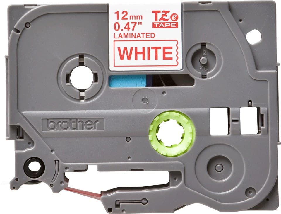 Brother TZE-232 label-making tape Red on white - Image 2